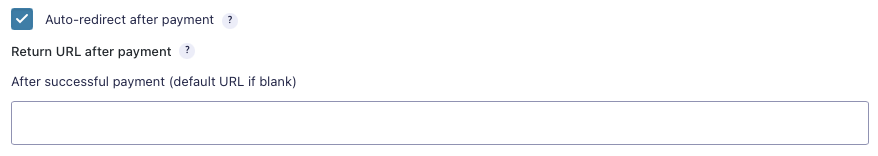 Redirect after a successful payment in Gravity Forms
