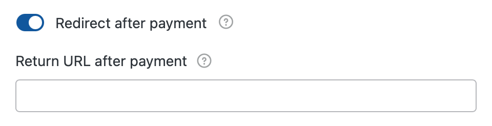 Determine the return page after payment