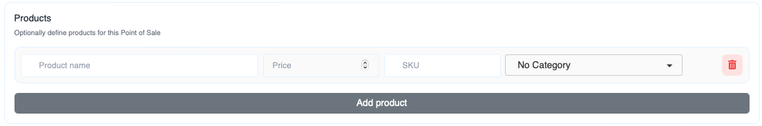 Product setup in Bitcoin PoS