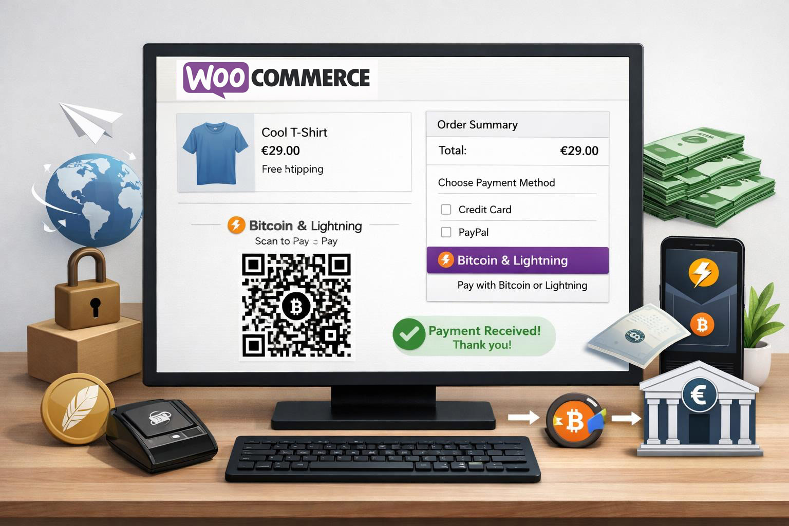 WooCommerce - Coinsnap - Accept Bitcoin Lightning Payments
