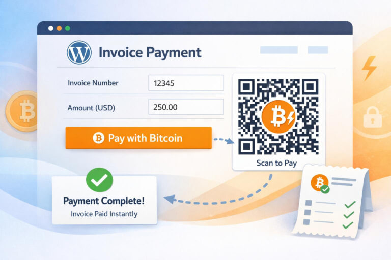 WordPress Bitcoin Invoice Form