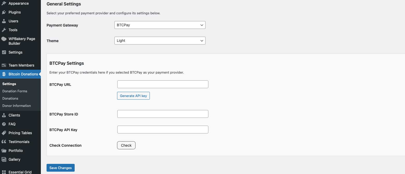 Start connecting your BTCPay Server with your Coinsnap plugin
