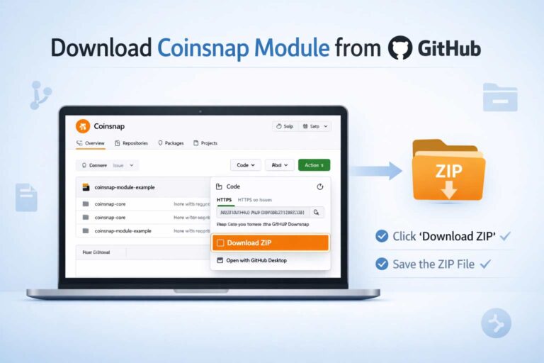 How to Download a Coinsnap Module from Github (Step by Step) Home > Blog > How to Download a Coinsnap Module from Github (Step by Step) How to Download a Coinsnap Module from Github (Step by Step)