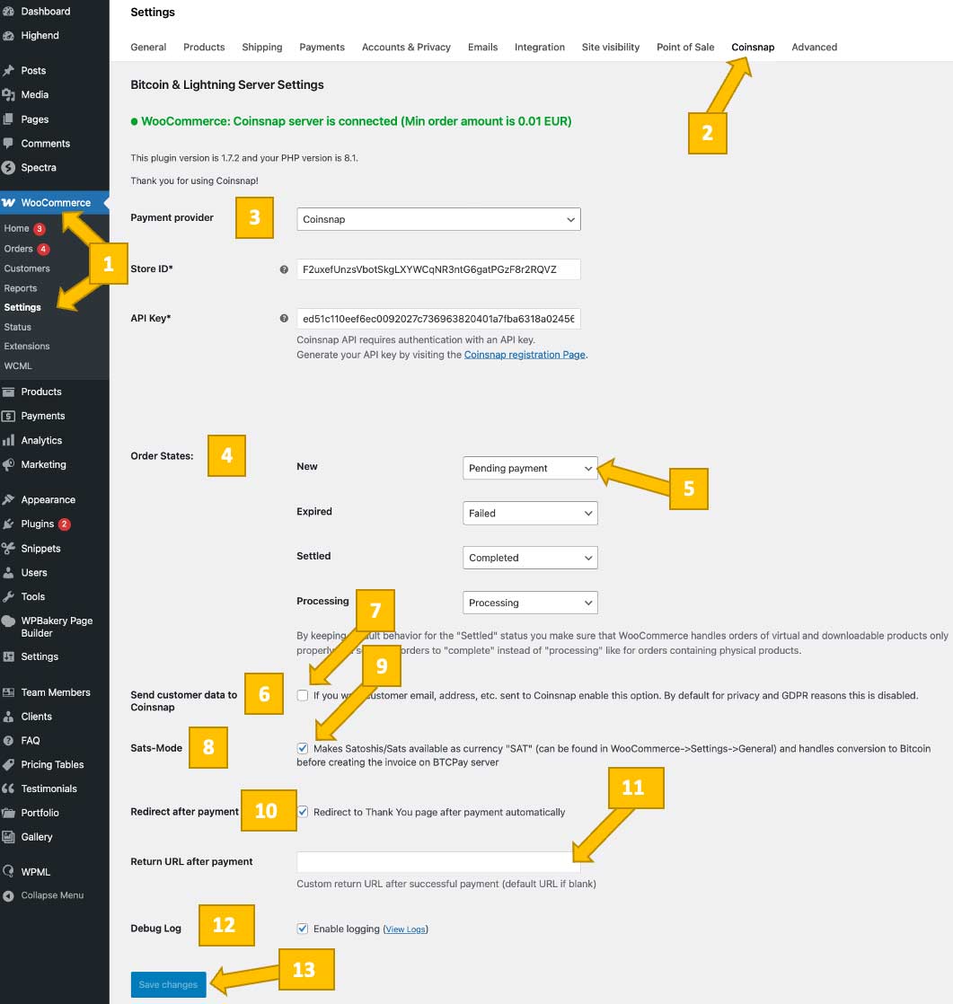 Coinsnap for WooCommerce Installation Guide - step-by-step