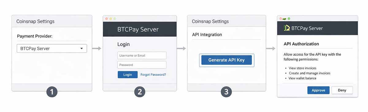 STEP 2B - CONNECT THE PLUGIN WITH YOUR BTCPAY SERVER