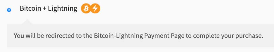 Bitcoin payment method display in Woo Checkout