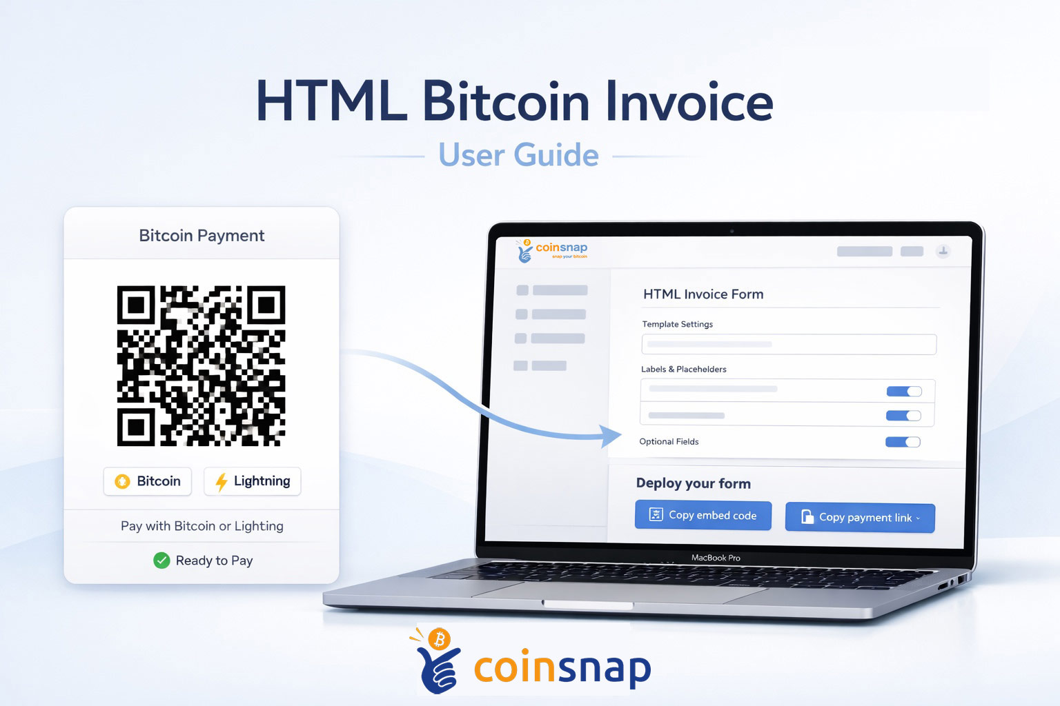Bitcoin Editable Invoice HTML Bitcoin Invoice User Guide | Coinsnap