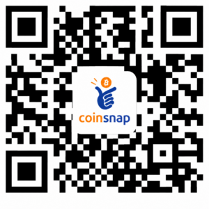 QR code to download the Coinsnap Bitcoin Wallet for Android and iOS and start sending, receiving and paying with Bitcoin using Lightning and on-chain transactions.