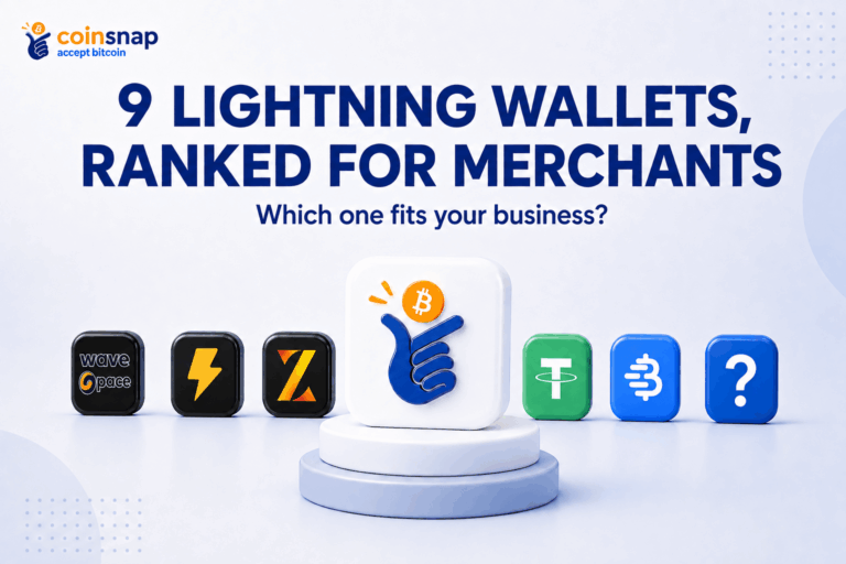 Comparison of nine wallets showing the best lightning network experience for Bitcoin merchants