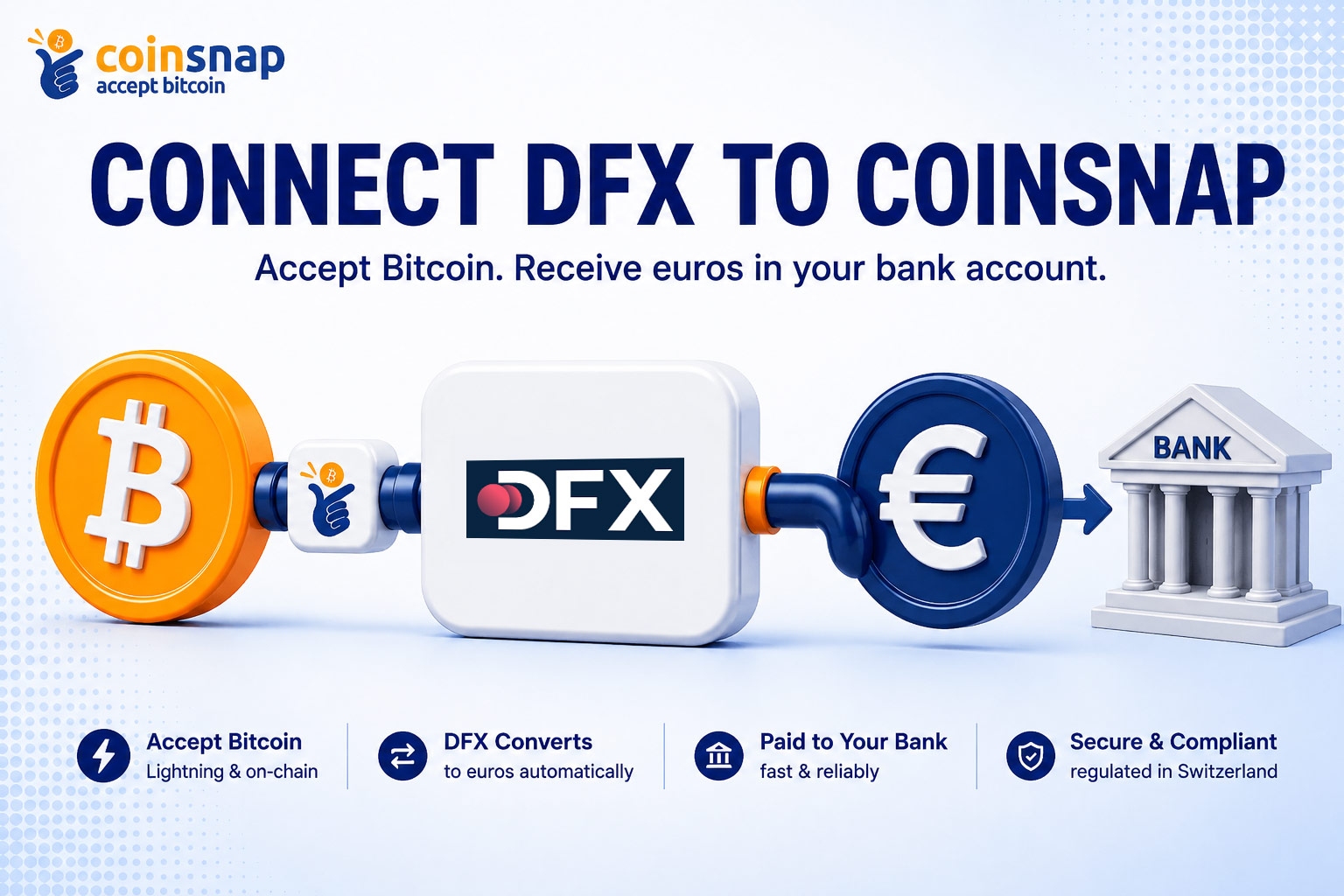 Connect DFX to Coinsnap for automatic Bitcoin bank payouts